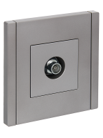 FORTE&PIANO Розетка TV оконечная FP528 сталь IEK FP-A10-O-K46