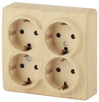 Розетка 2P+E Schuko со шторками Эра 11-2211-11 Б0020711 ЭРА