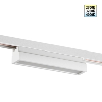 Трековый однофазный трехжильный светильник с переключателем цветовой температуры Novotech Port Iter 359789