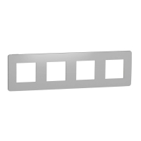 Рамка 4-постовая Schneider Electric Unica New NU280855