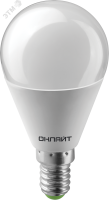 Лампа светодиодная LED 8вт E14 белый матовый шар ОНЛАЙТ 71625 19736