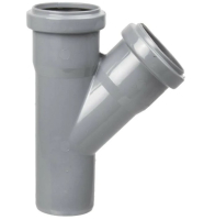 Тройник канализационный (полипропилен) 50х50/45град. PRO AQUA 205545