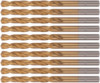 Сверла HSS по металлу, титановое покрытие 6.0 мм (10 шт) FIT 34160