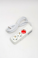 Удлинитель с/з 3вх с защитными шторками с включателем ELBI Myra 527-010203-312