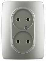 Розетка 2х2P Эра 12-2107-15 Б0031247