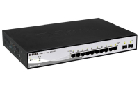 Коммутатор настраиваемый L2 10 портов GE/SFP 10 100 1000 Мб/с PoE 65Вт D-Link DGS-1210-10P/F3A 1927748