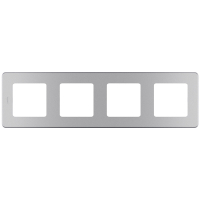 Рамка 4 поста INSPIRIA алюминий Legrand/Daccord 673962