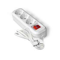 Удлинитель S-303А ПВС 3*1.5 ,3 гнезда, с заземлением, с выключателем, 3м (еврослот) UNIVersal 1726