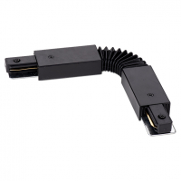 Коннектор гибкий для однофазного шинопровода WOLTA WTL-FC/01B Чёрный