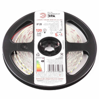 Светодиодная лента ЭРА 4.8W/m 120LED/m 2835SMD белый 5M LS2835-120LED-IP20-W-eco-5m Б0035595