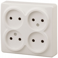Розетка 4х2P Эра 11-2210-02 Б0020707