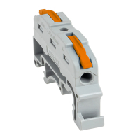 Строительно-монтажная клемма СМК 222-421 на DIN-рейку проходная 1 полюс 0.08-4мм2 (25шт.) PROxima EKF plc-smk-421-din