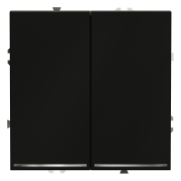 Выключатель двухклавишный с подсветкой Voltum S70 VLS020208