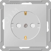 Розетка W59 скрытая, с заземлением, со шторками,  16А, механизм, белый Systeme Electric RS16-152-1-86