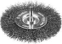 Щетка дисковая для дрели, витая стальная проволока 0.3мм. 100мм ''Профессионал''. ЗУБР 35198-100_z02