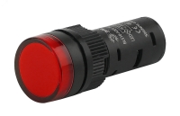 Лампа AD16DS(LED)матрица d16мм красный 230В AC ЭРА Б0045616
