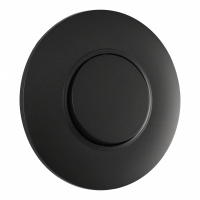 Выключатель круглый одноклавишный с рамкой Arte Milano SET08-1-30-1 black