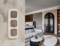 Комплект механизма 2-клавишного перекрестного выключателя Ambrella Volt 10A-250V OMEGA MO633030 Темная бронза матовый QUANT (OP6330, VM125)