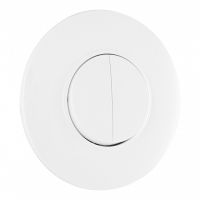 Выключатель круглый двухклавишный с рамкой Arte Milano SET08-1-30-2 white