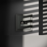 Розетка телевизионная встраиваемая Voltum S70 TV+RJ45 кат. 6, (титан) VLS060706