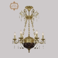 Подвесная люстра Art Classic 31.51.6.CK125SP.250SP.G.Sp.Amber.Blue.1A ArtClassic