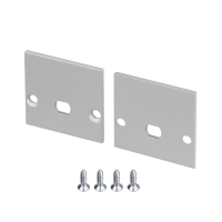 Заглушка Arlight LINE-2525 с отверстием (Алюминий) 061049