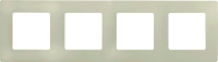 ETIKA Рамка 4 поста слоновая кость Legrand/Daccord 672514
