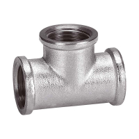 Тройник ВВВ 1/2'х1/2'х1/2' никелированный AQUALINK 02568