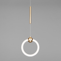 Подвесной светодиодный светильник Eurosvet Rim 90165/1 золото