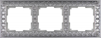 Рамка Werkel Antik на 3 поста матовый хром WL07-Frame-03 4690389145681