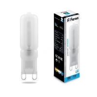 Лампа светодиодная LED 7вт 230в G9 дневной капсульная FERON LB-431 25757