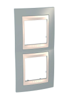 Рамка 2-постовая вертикальная Schneider Electric Unica Хамелеон MGU6.004V.565