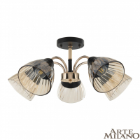 Люстра на штанге Arte Milano Napoli 320119/5 FG+BK