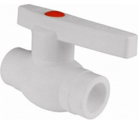 Кран шаровой 20 мм Optima металл. шар полипропиленовый PPR белый Valfex VALF 10145020