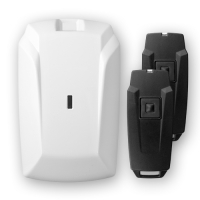 Устройство беспроводной охранной сигнализации. Комплект: радиоприемное устройство (РПУ) + 2 брелока (РПД), диапазон 433 МГц, дальность 300 м, 1 сигнальное реле, контроль 99 брелоков (РПД), антенна встроенная. Теко Астра-Р  Н00004120