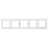 Рамка на 5 постов Arlight FRM-GLARE-GS-5-WH 043805