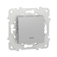 Переключатель одноклавишный перекрестный с подсветкой Schneider Electric Unica New NU520530N