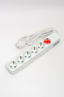 Удлинитель с/з 6вх с защитными шторками с включателем ELBI Myra 527-010202-622