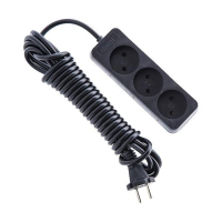 Удлинитель (UL-00003605) Uniel 3гн х 5м б/з Standard S-CD3-5 Black