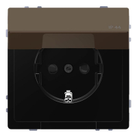 Розетка Schneider Electric Merten D-Life 16A с/з и крышкой MTN2314-6052