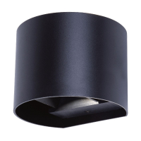 Уличный настенный светильник Uniel ULU-S56B-2х3W/3000K+4000K+6000K IP65 BLACK UL-00010855