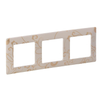Рамка 3-постовая Legrand Valena Life Ампир бежевый 754113