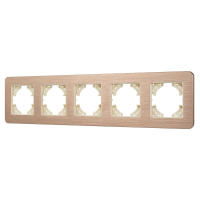 Рамка на 5 постов алюминиевая Arlight FRM-AKIRY-AL-5-GD 049736