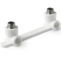 Комплект настенный для смесителя 20 х 1/2' НР полипропиленовый PPR белый Valfex 10123020
