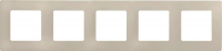 Рамка 5-постовая Legrand Etika слоновая кость 672515