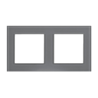 Рамка на 2 поста Arlight FRM-GLARE-GS-2-GR 043798