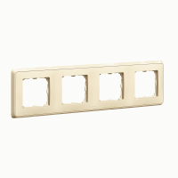 CARIVA Рамка 4 поста бежевая Legrand/Daccord 773754