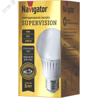 Лампа светодиодная 9вт NLL-A60-9-230-4K-E27-FR-SV Navigator Group 80549 25062