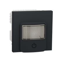 WISER UNICA NEW Датчики движения с универсальным диммером, 200Вт, 230В, АНТРАЦИТ Schneider Electric NU352754