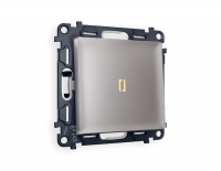 Комплект механизма 1-кл проходного выключателя с подсветкой Ambrella Volt Alfa MA502030